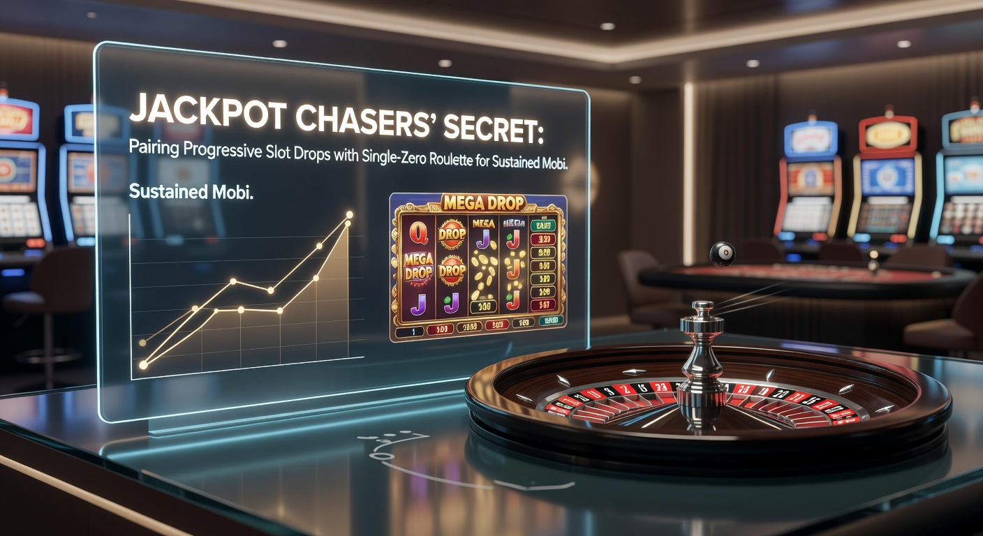 Close-up of progressive slot meter rising next to single-zero roulette wheel on a smartphone screen